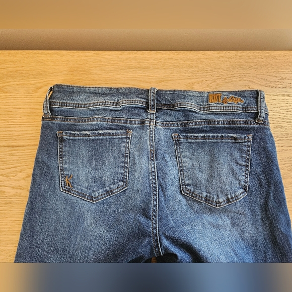 Kut From The Kloth Boyfriend Jeans Size 10 Cuffed Medium Wash Casual Denim - Picture 9 of 12